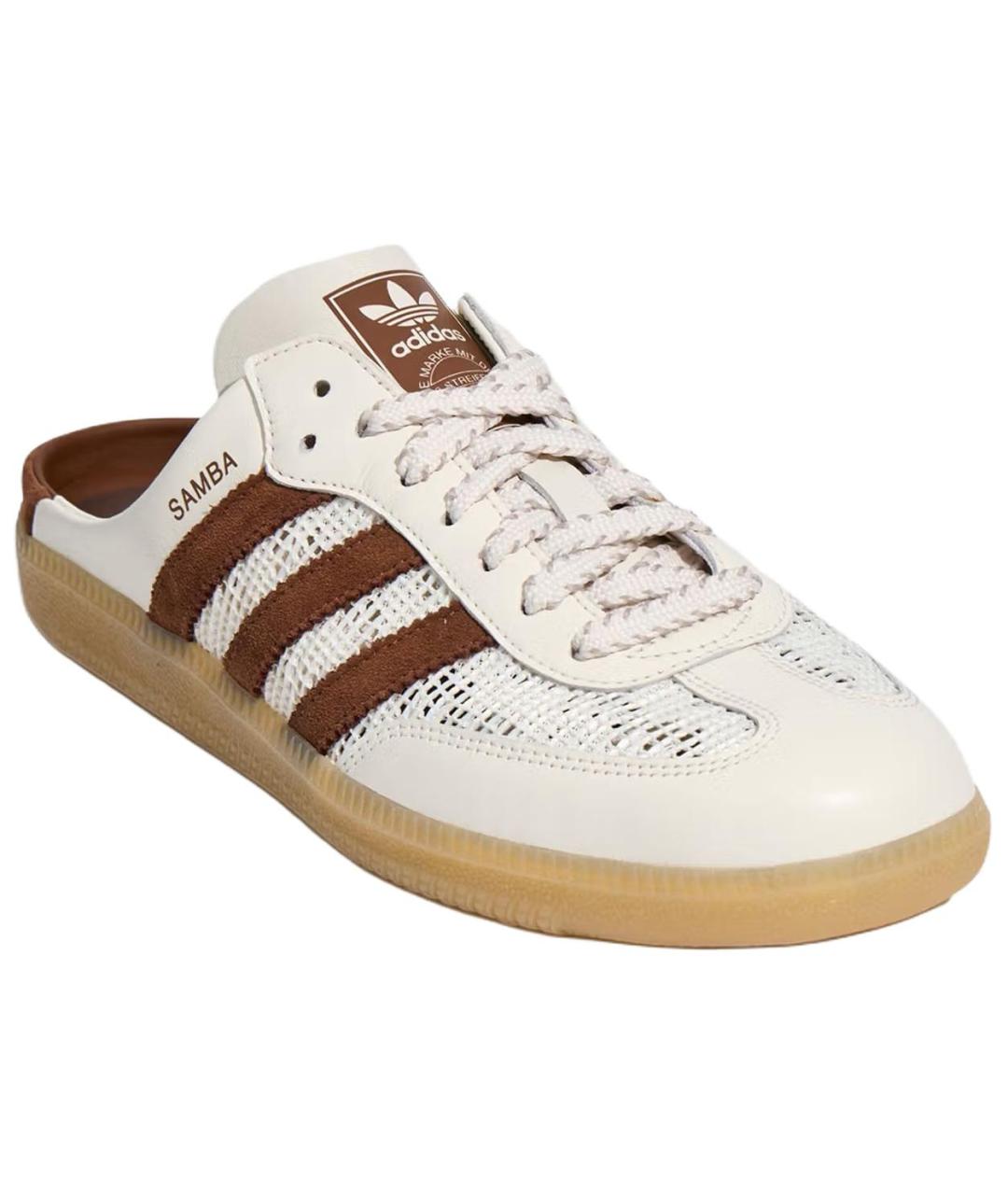 ADIDAS Бежевые кожаные мюли, фото 3
