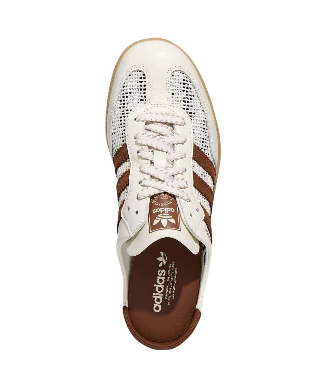 ADIDAS Бежевые кожаные мюли, фото 5