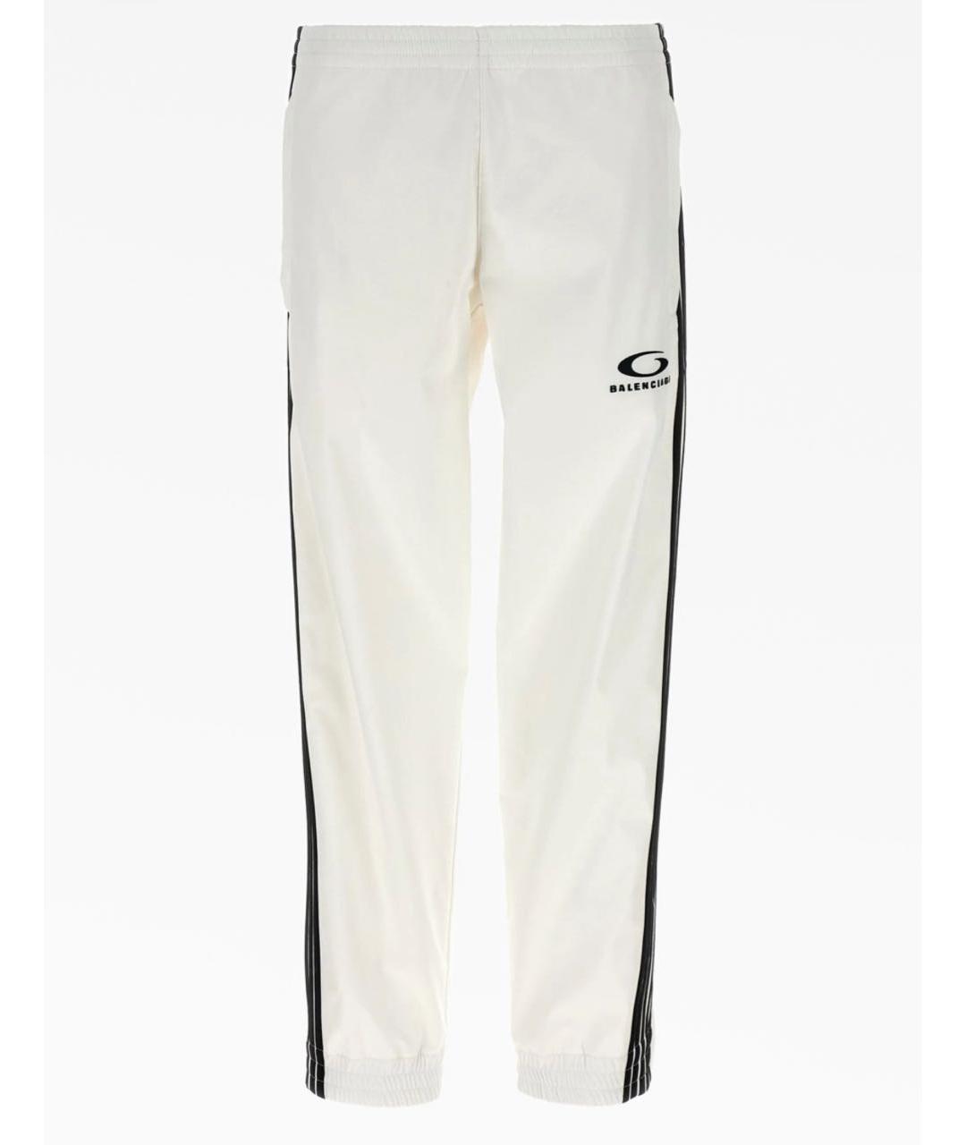 BALENCIAGA Белые полиэстеровые спортивные брюки и шорты, фото 8