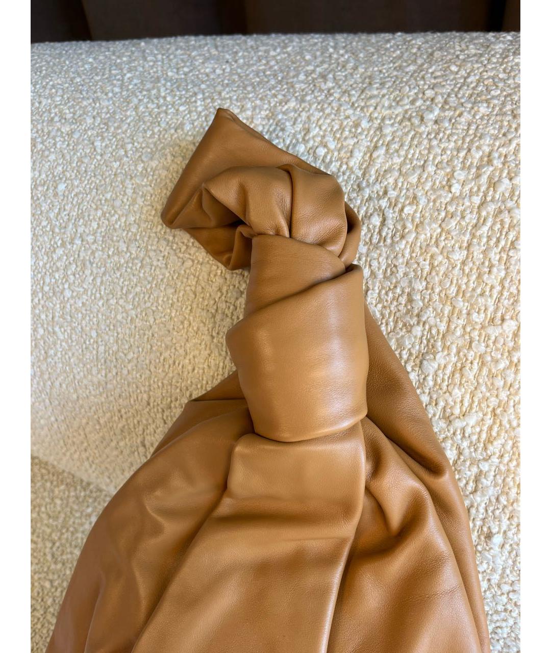 BOTTEGA VENETA Коричневая кожаная сумка с короткими ручками, фото 7