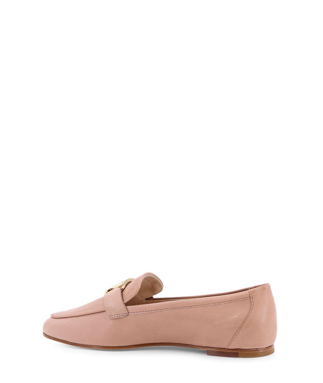 TOD'S Розовые кожаные лоферы, фото 3