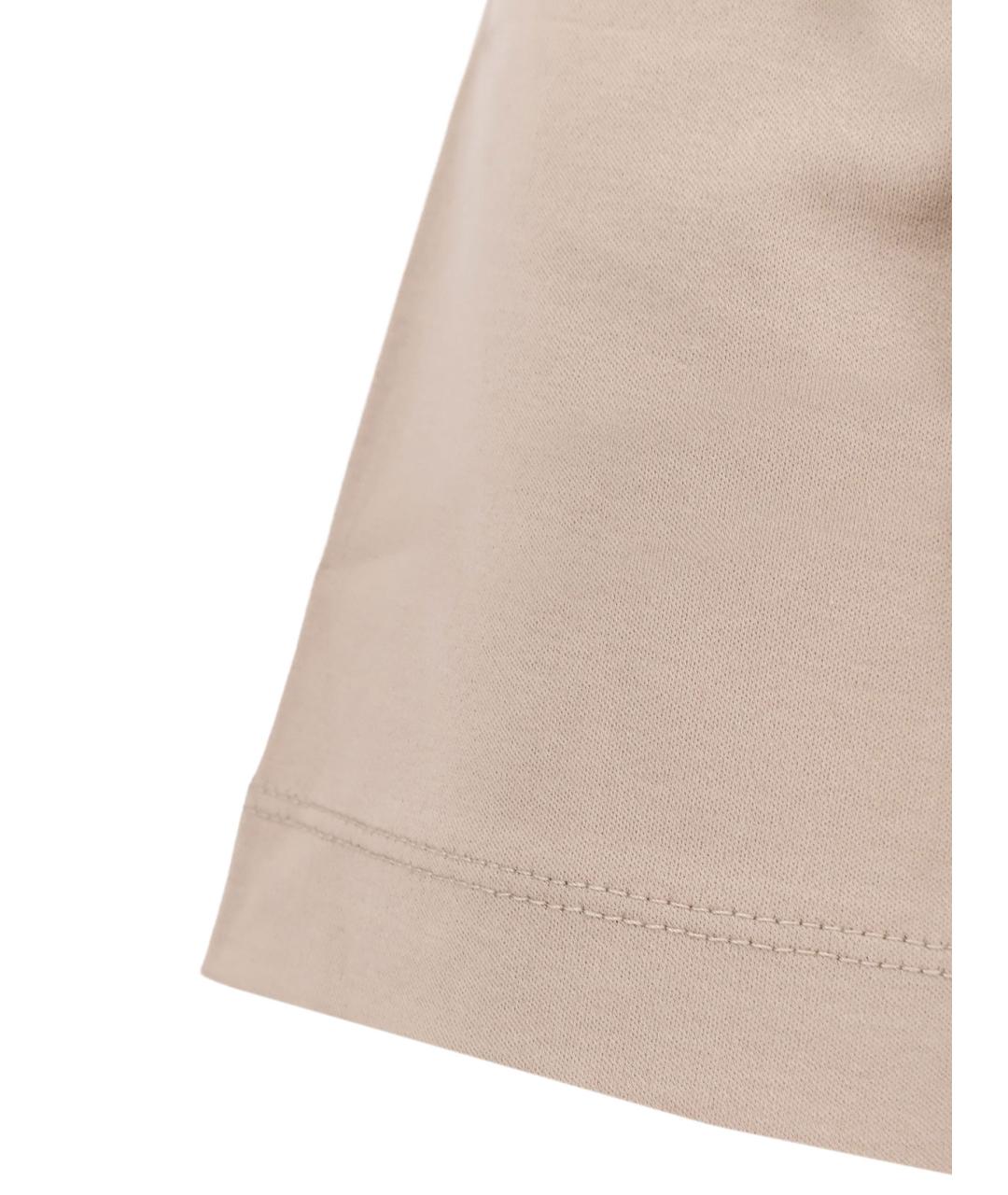 HUGO BOSS Бежевая хлопковая футболка, фото 3