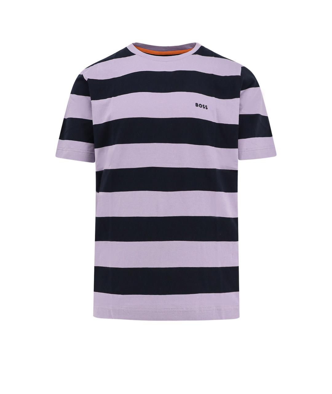 HUGO BOSS Фиолетовая хлопковая футболка, фото 1