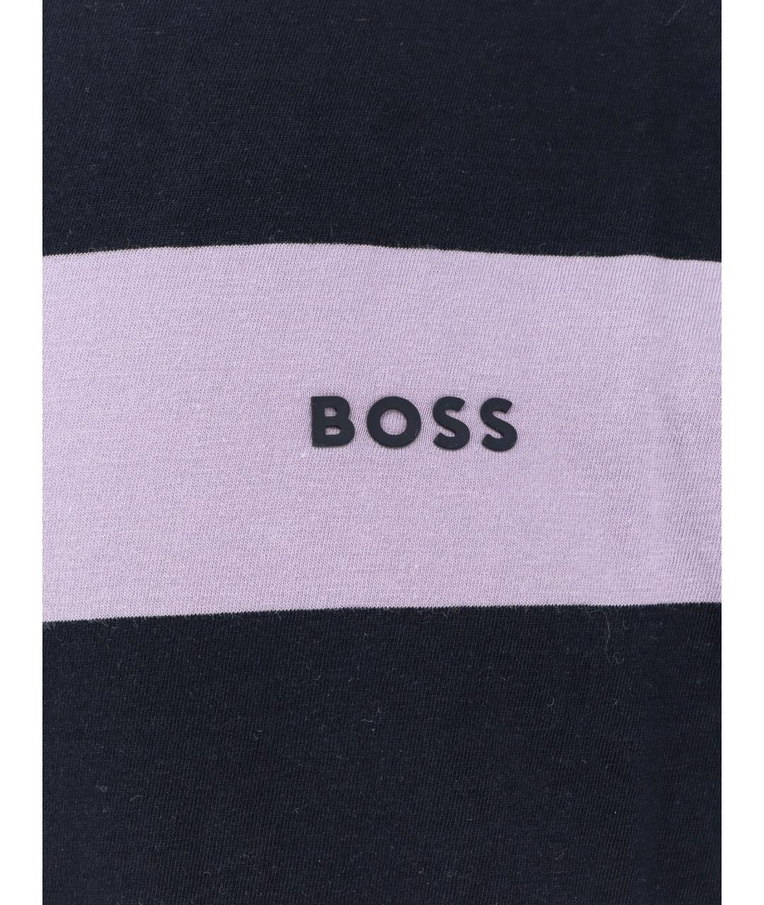HUGO BOSS Фиолетовая хлопковая футболка, фото 3