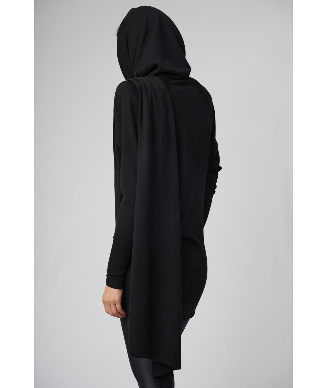 SAINT LAURENT Черное шерстяное повседневное платье, фото 3