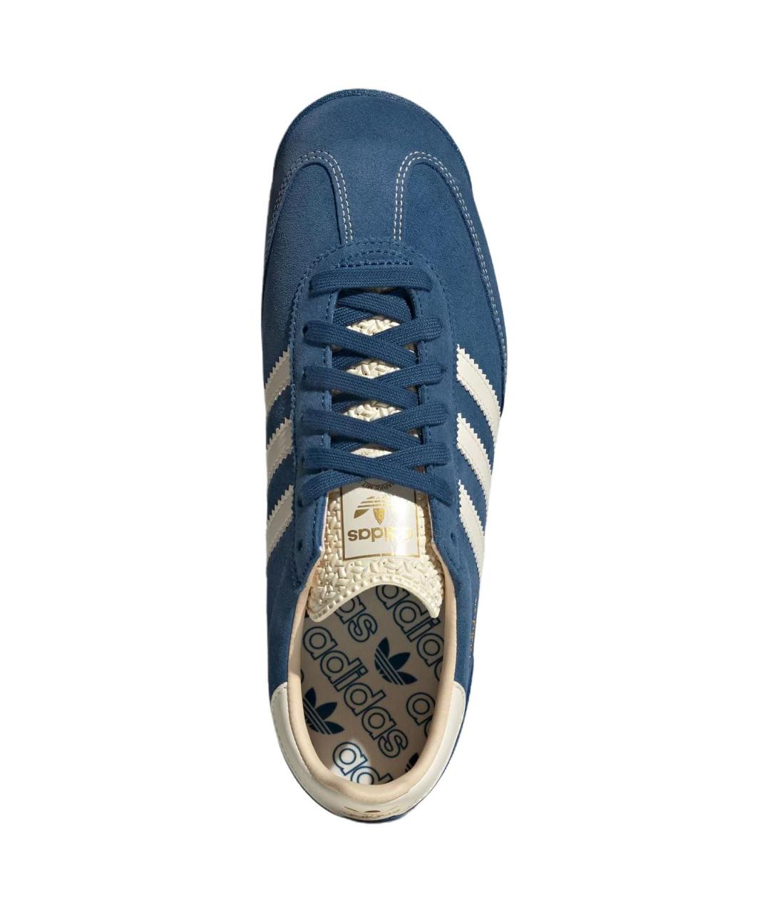 ADIDAS Синие замшевые кроссовки, фото 4