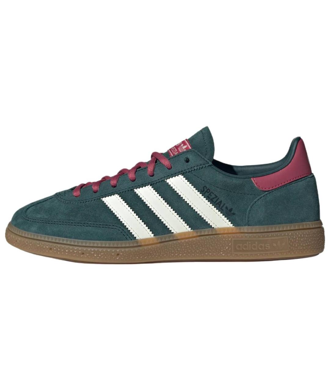 ADIDAS Зеленые замшевые низкие кроссовки / кеды, фото 2