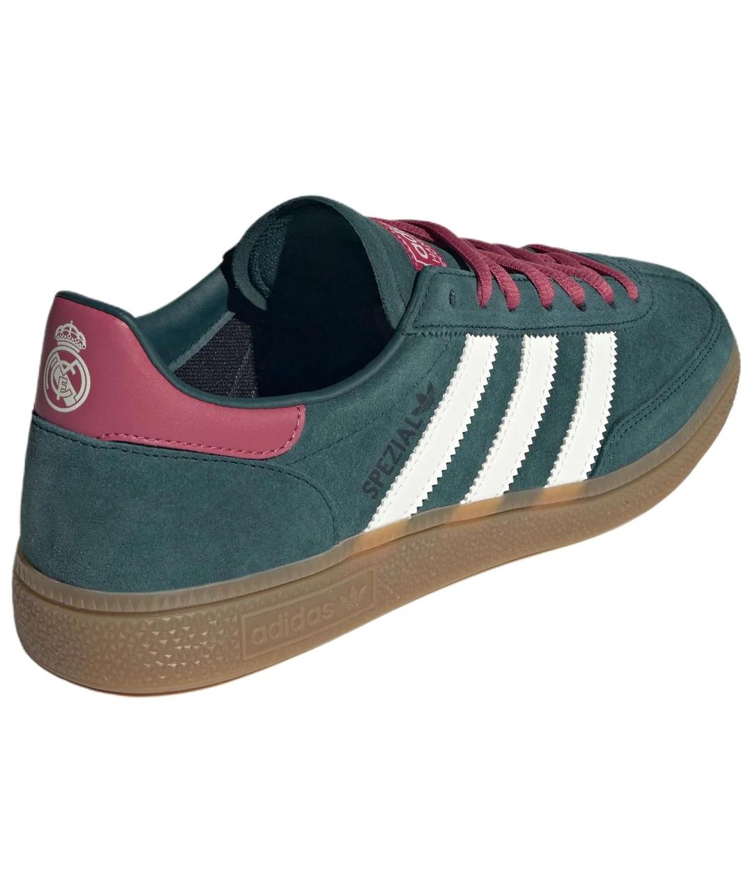 ADIDAS Зеленые замшевые низкие кроссовки / кеды, фото 4