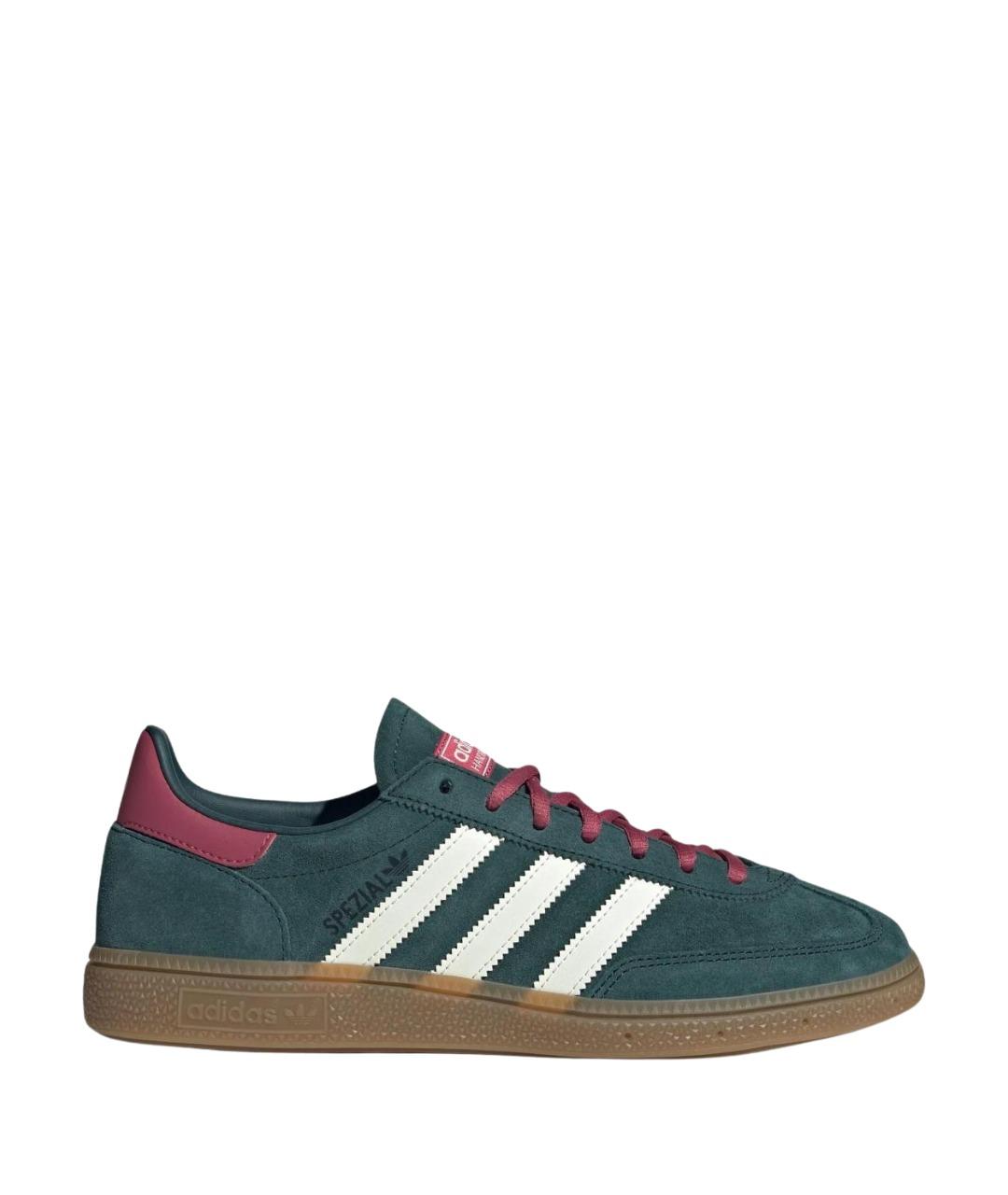 ADIDAS Зеленые замшевые низкие кроссовки / кеды, фото 1