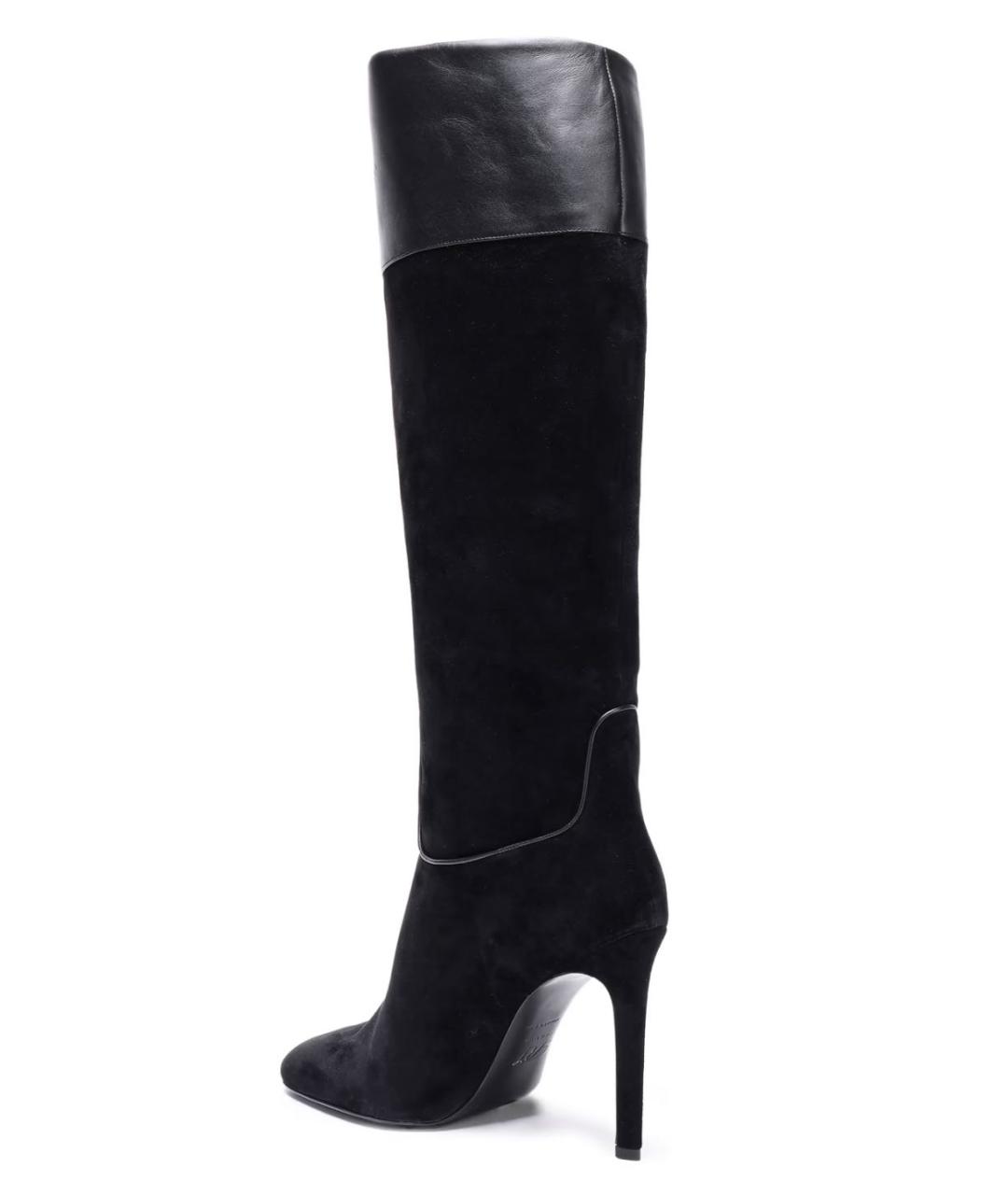 ROGER VIVIER Черные замшевые сапоги, фото 4