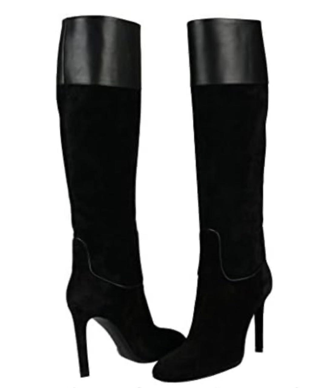 ROGER VIVIER Черные замшевые сапоги, фото 5