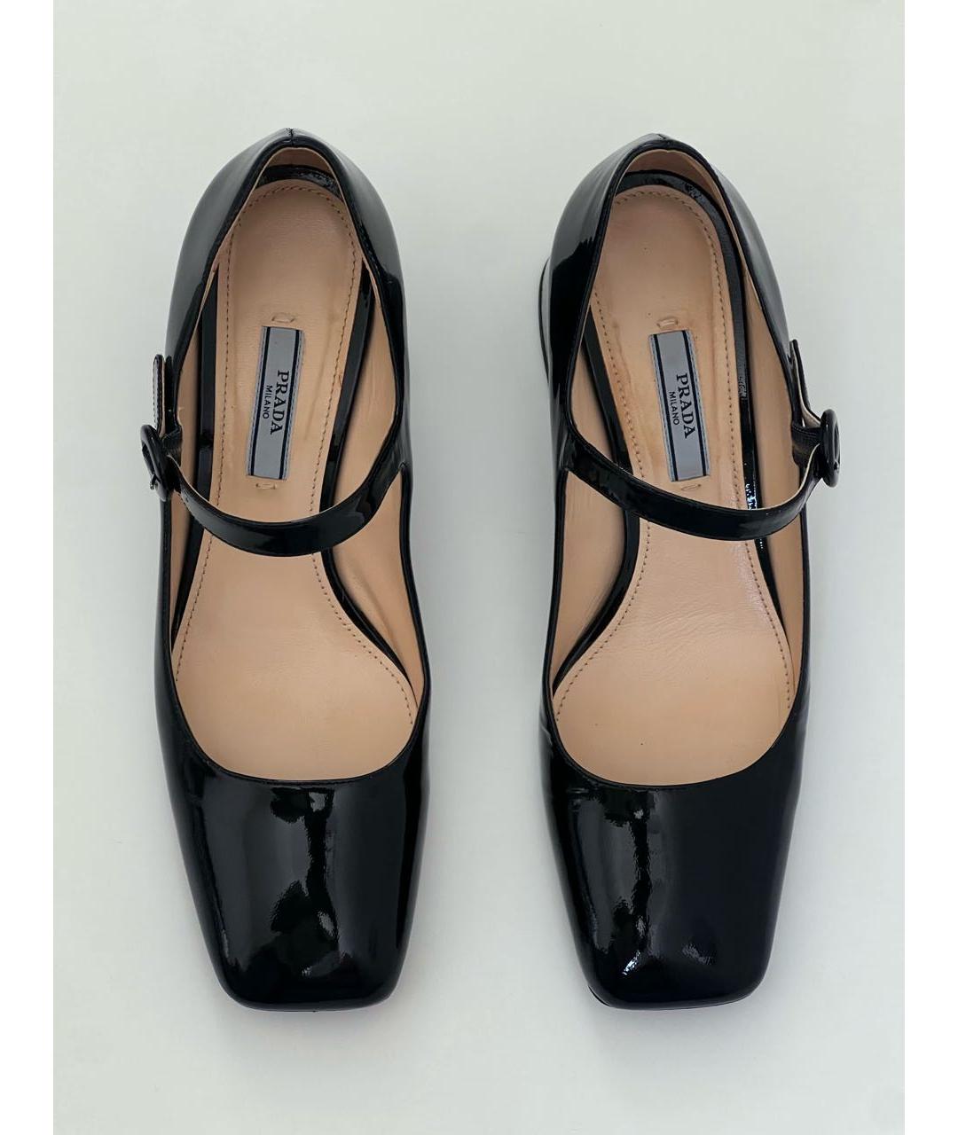 PRADA Черные туфли из лакированной кожи, фото 3