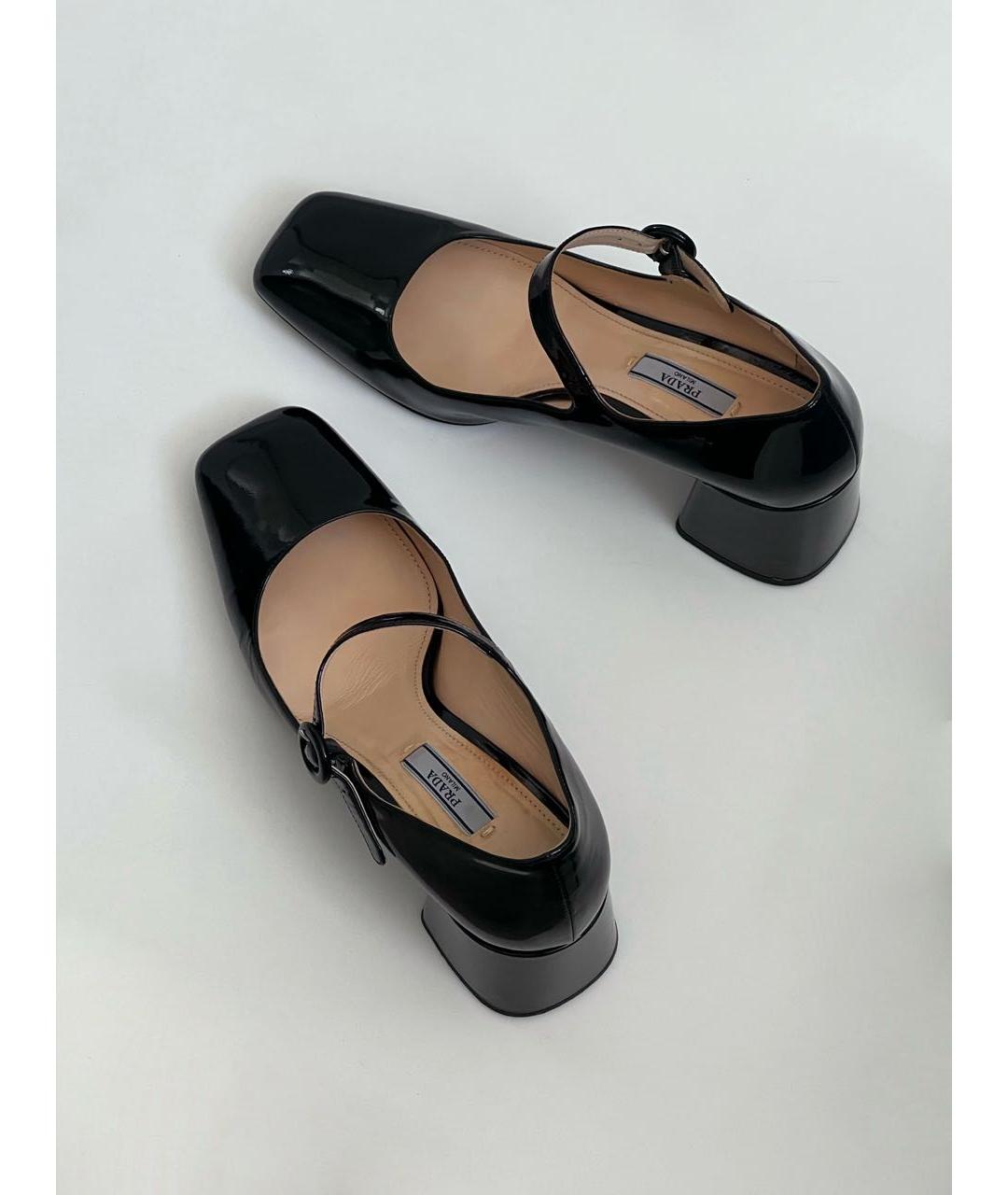 PRADA Черные туфли из лакированной кожи, фото 6
