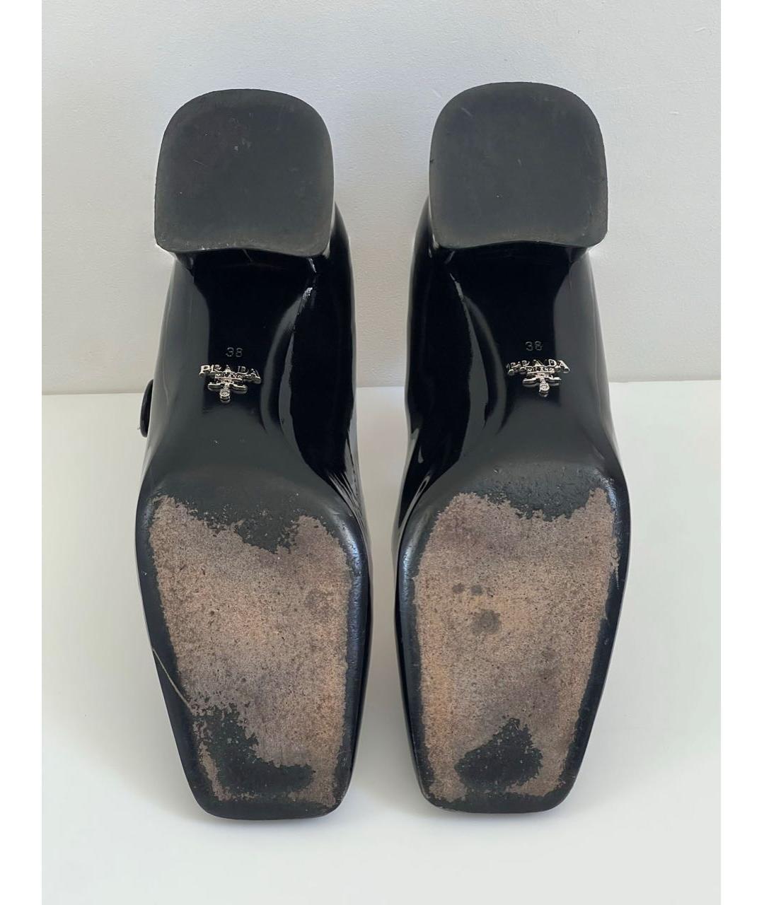 PRADA Черные туфли из лакированной кожи, фото 8