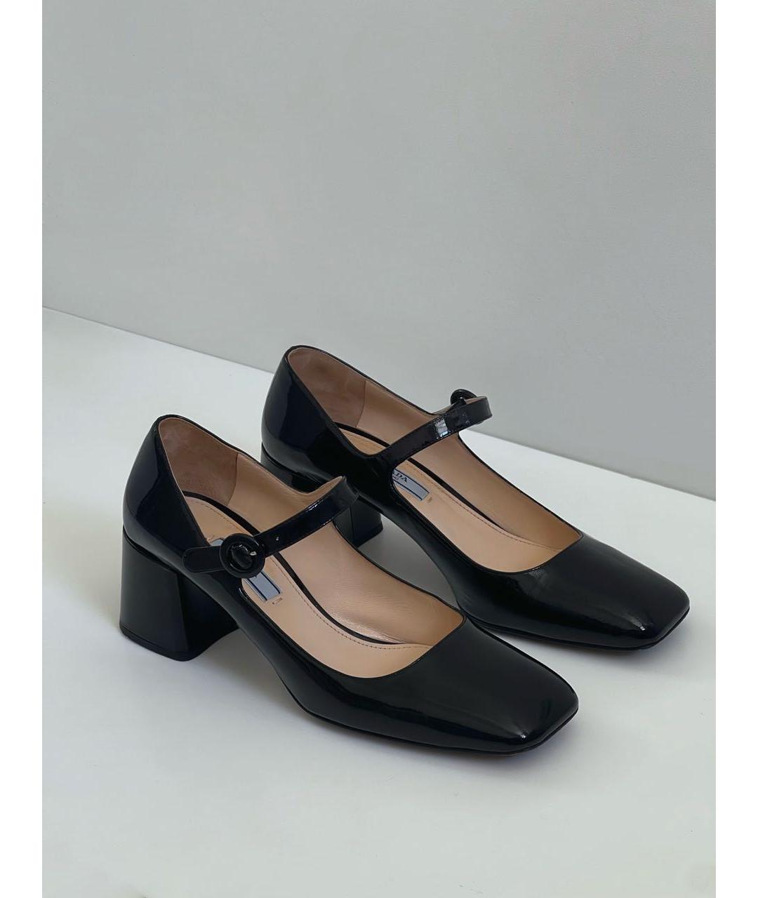 PRADA Черные туфли из лакированной кожи, фото 2