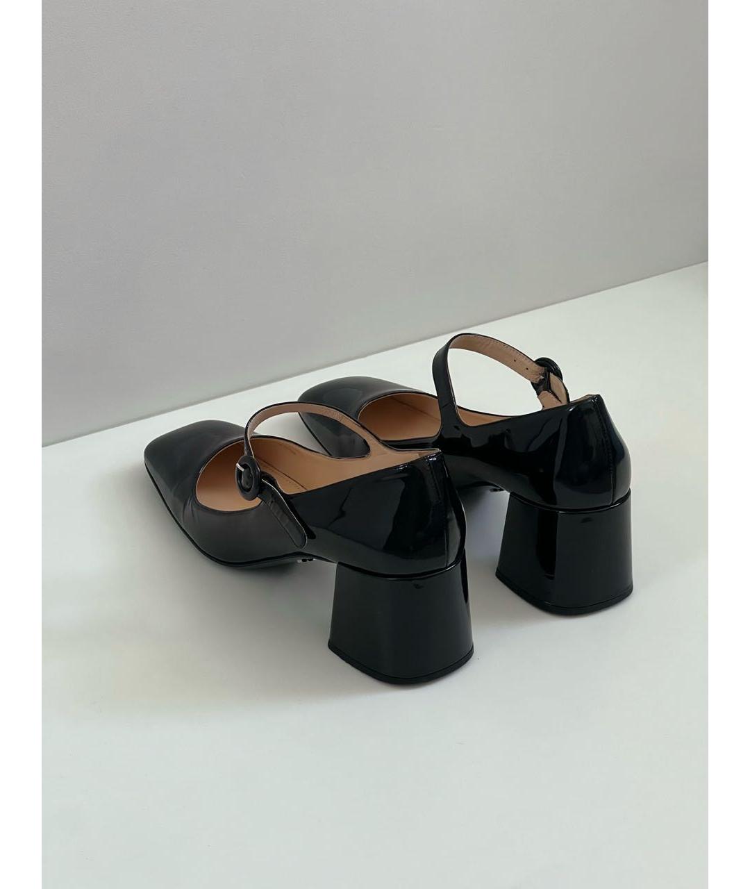 PRADA Черные туфли из лакированной кожи, фото 4
