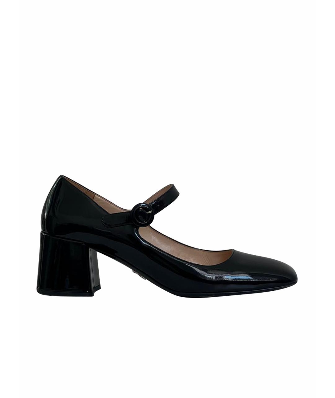 PRADA Черные туфли из лакированной кожи, фото 1