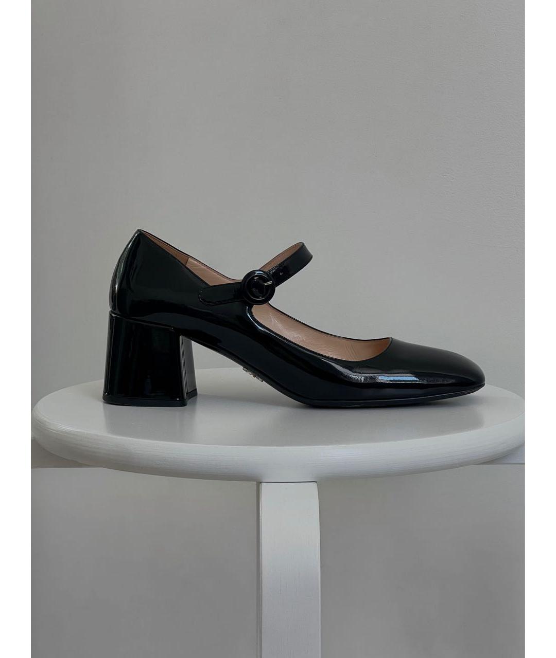 PRADA Черные туфли из лакированной кожи, фото 9