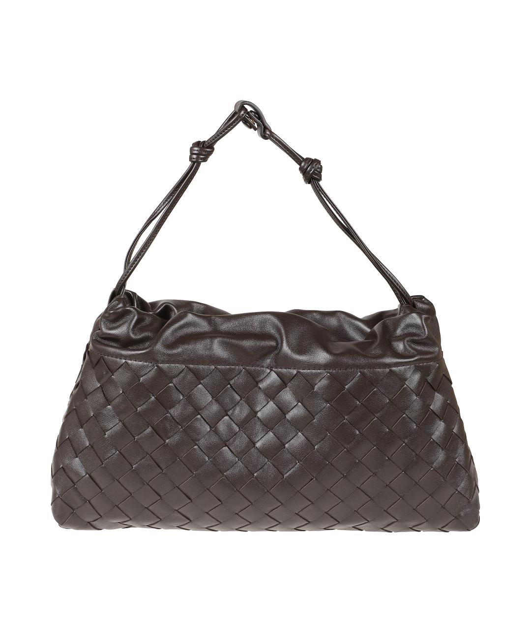 BOTTEGA VENETA Коричневая кожаная сумка тоут, фото 1