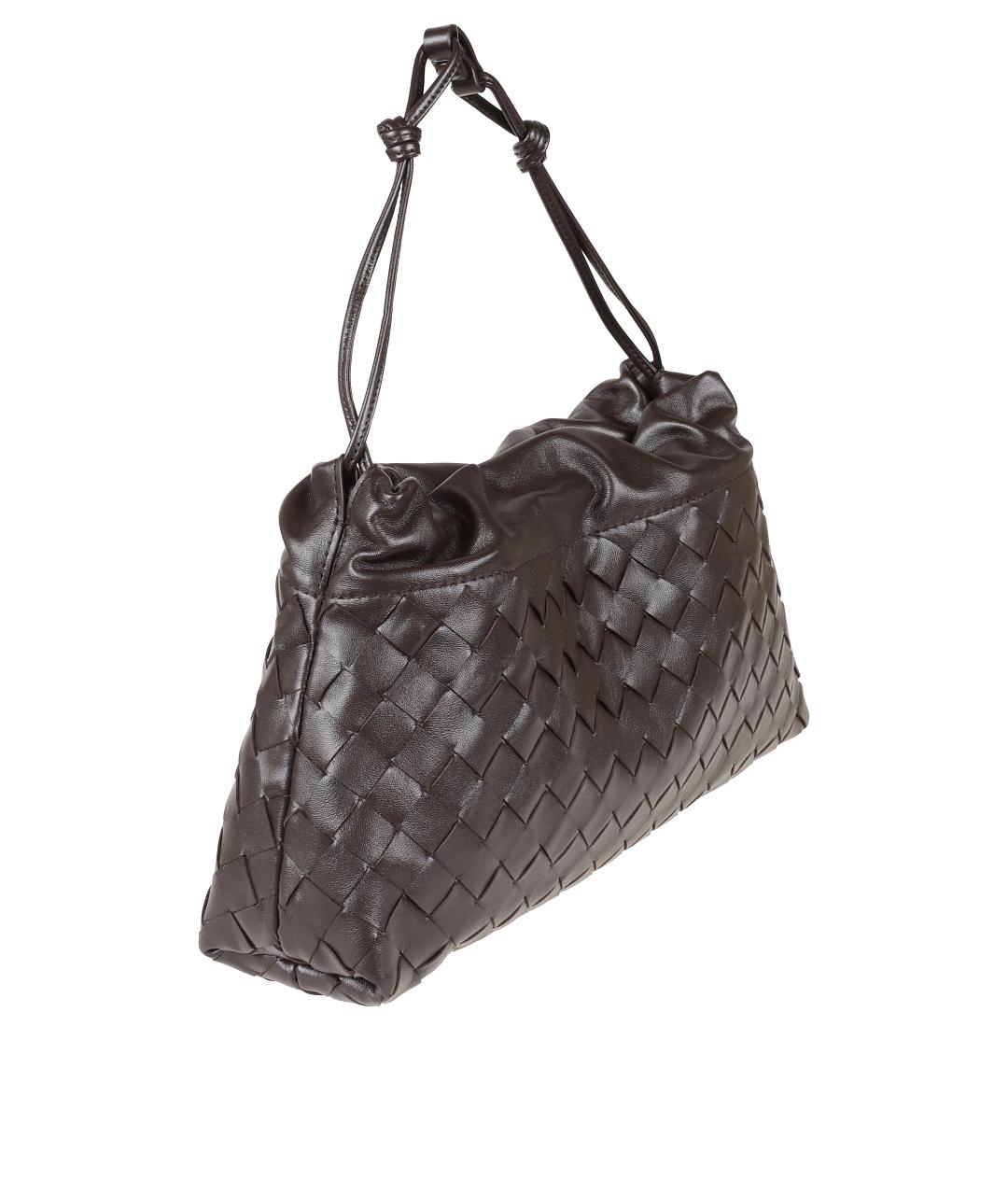 BOTTEGA VENETA Коричневая кожаная сумка тоут, фото 3