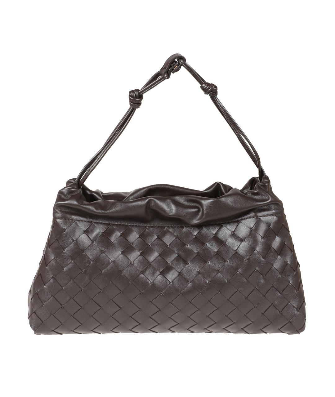 BOTTEGA VENETA Коричневая кожаная сумка тоут, фото 2