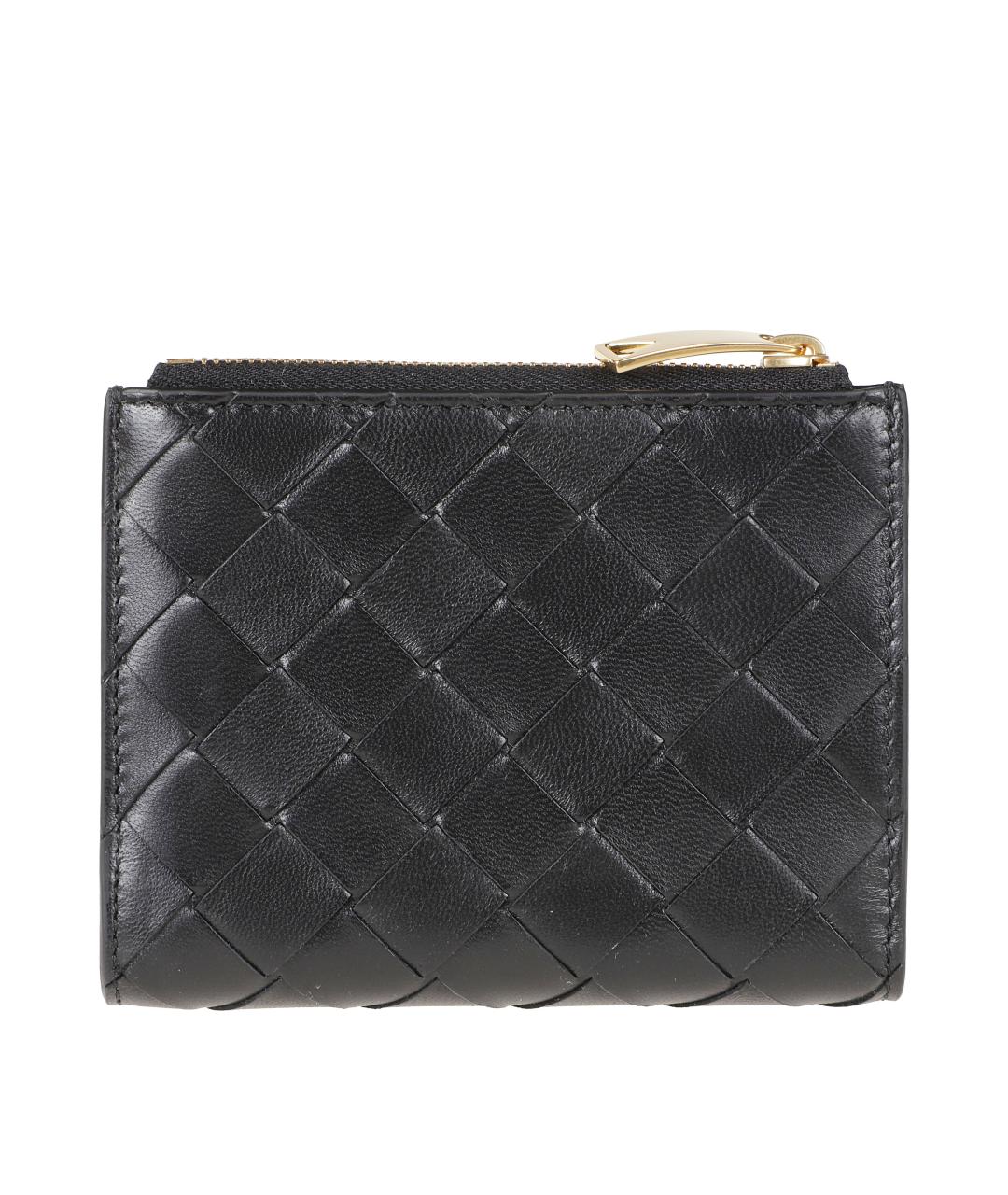 BOTTEGA VENETA Черный кожаный кошелек, фото 2