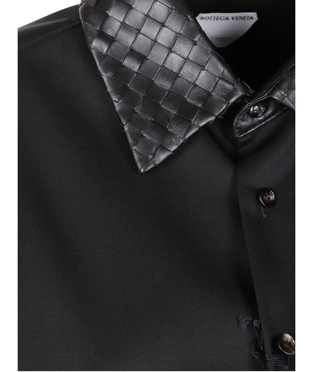 BOTTEGA VENETA Черная шерстяная рубашка, фото 2