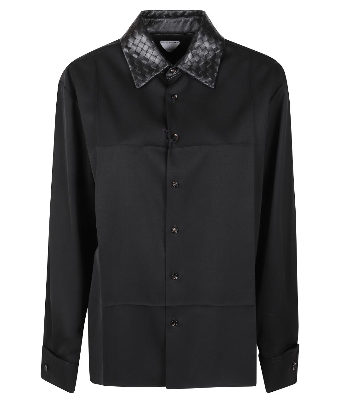 BOTTEGA VENETA Черная шерстяная рубашка, фото 1