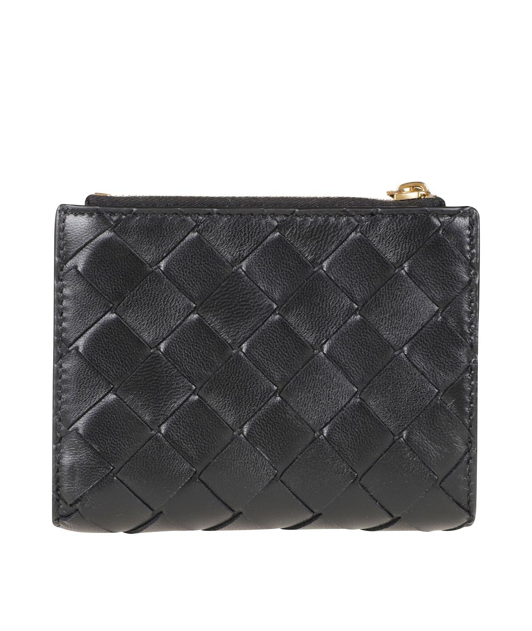 BOTTEGA VENETA Черный кожаный кошелек, фото 2