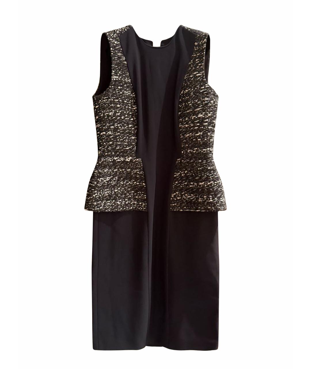 SPORTMAX Черное вискозное повседневное платье, фото 1
