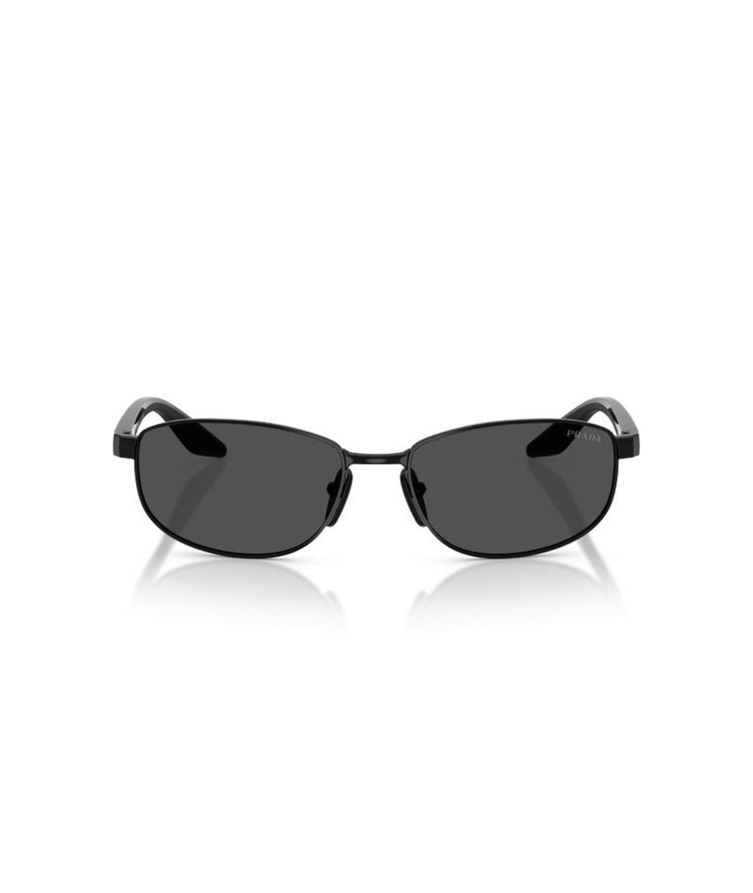 PRADA Черные металлические солнцезащитные очки, фото 2