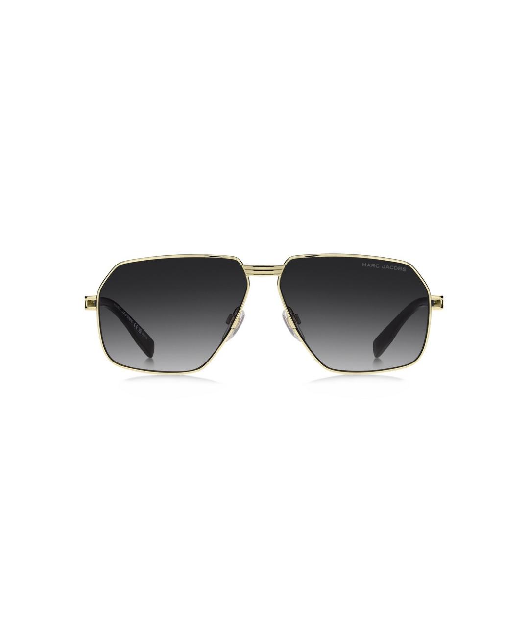 MARC JACOBS Золотые металлические солнцезащитные очки, фото 2