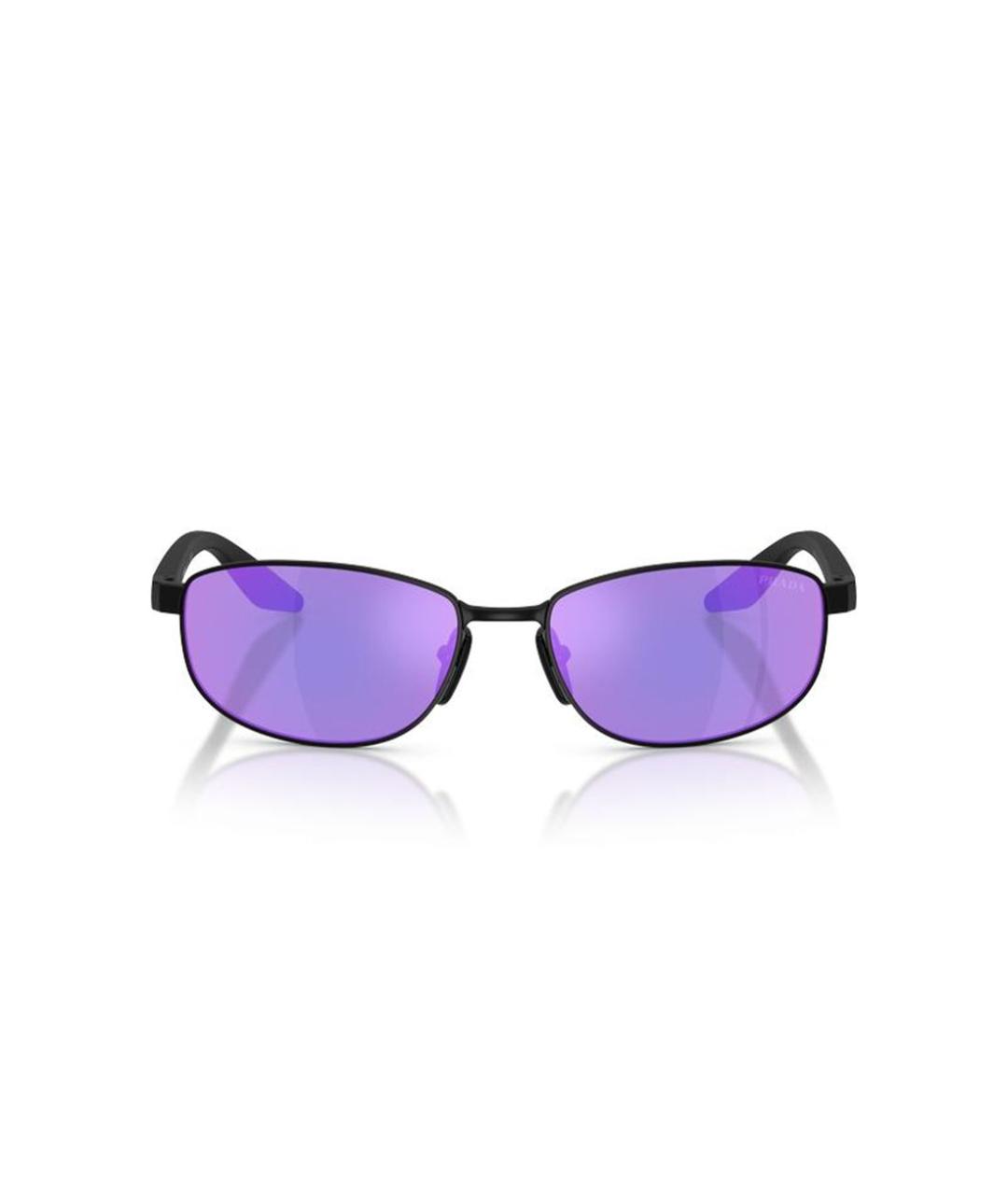 PRADA Черные металлические солнцезащитные очки, фото 2