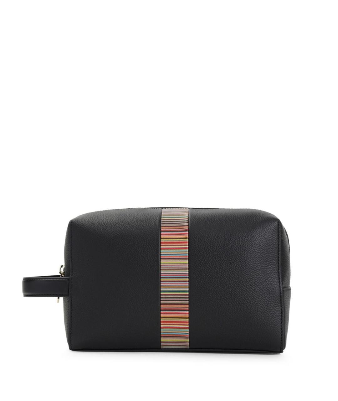 PAUL SMITH Черная кожаная барсетка, фото 1