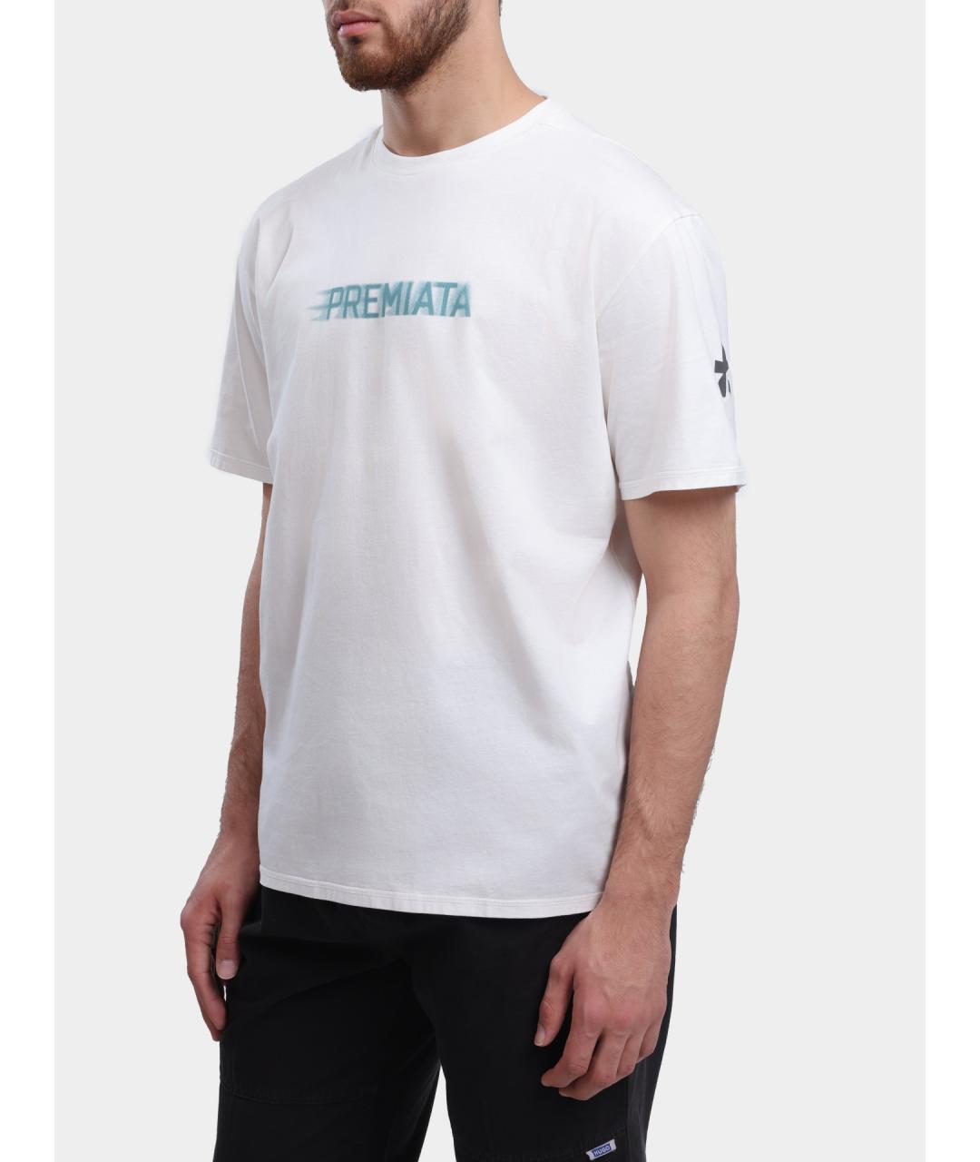 PREMIATA Белая хлопковая футболка, фото 3