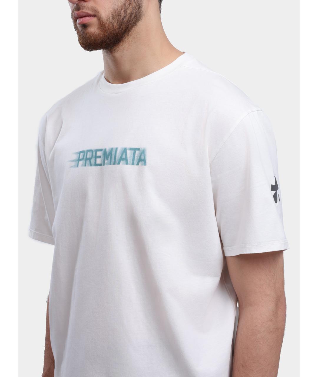 PREMIATA Белая хлопковая футболка, фото 4