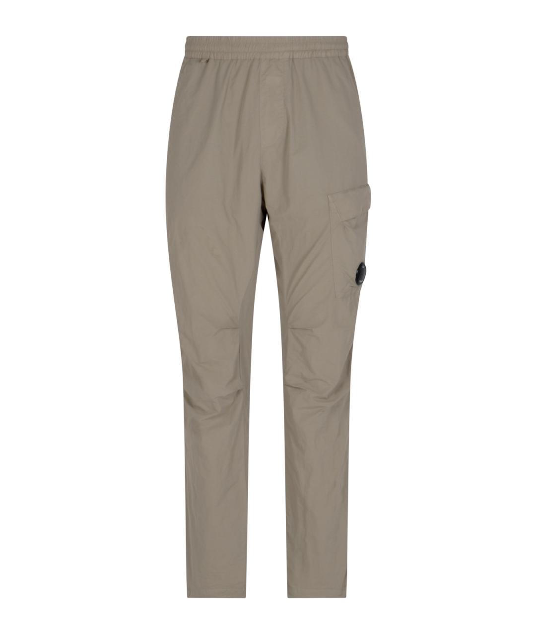 CP COMPANY Хаки полиэстеровые повседневные брюки, фото 1