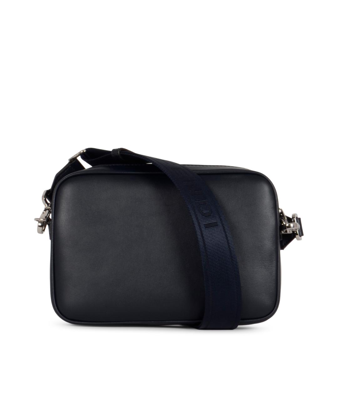 FENDI Темно-синяя кожаная сумка на плечо, фото 3