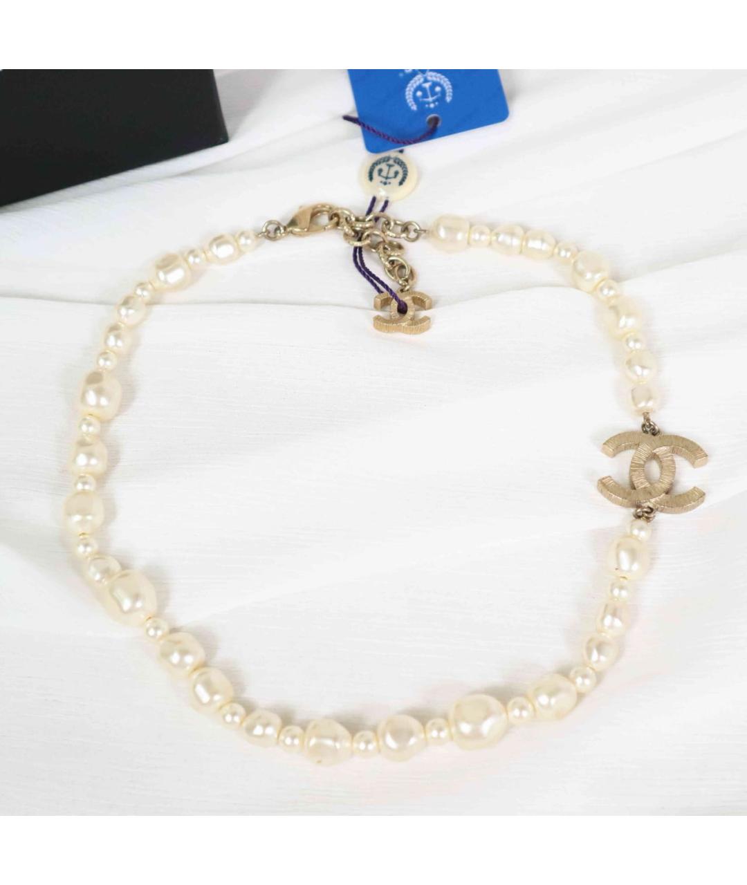 CHANEL Бежевое колье, фото 5