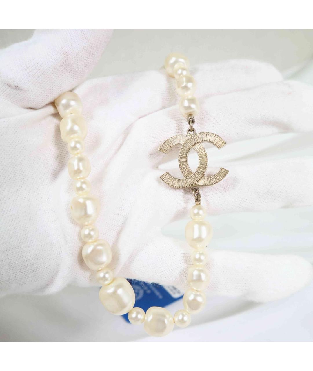 CHANEL Бежевое колье, фото 4
