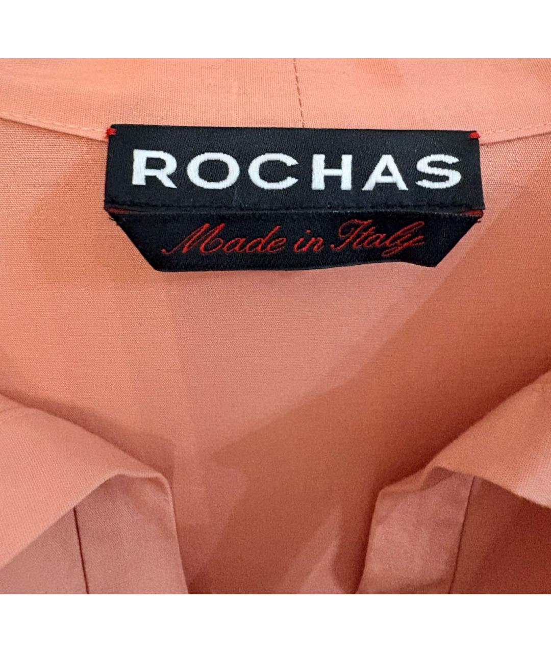 ROCHAS Коралловое хлопковое платье, фото 3