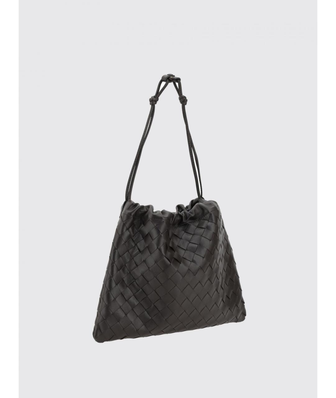 BOTTEGA VENETA Коричневая кожаная сумка через плечо, фото 2