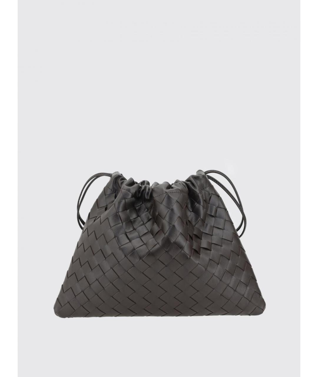 BOTTEGA VENETA Коричневая кожаная сумка через плечо, фото 3