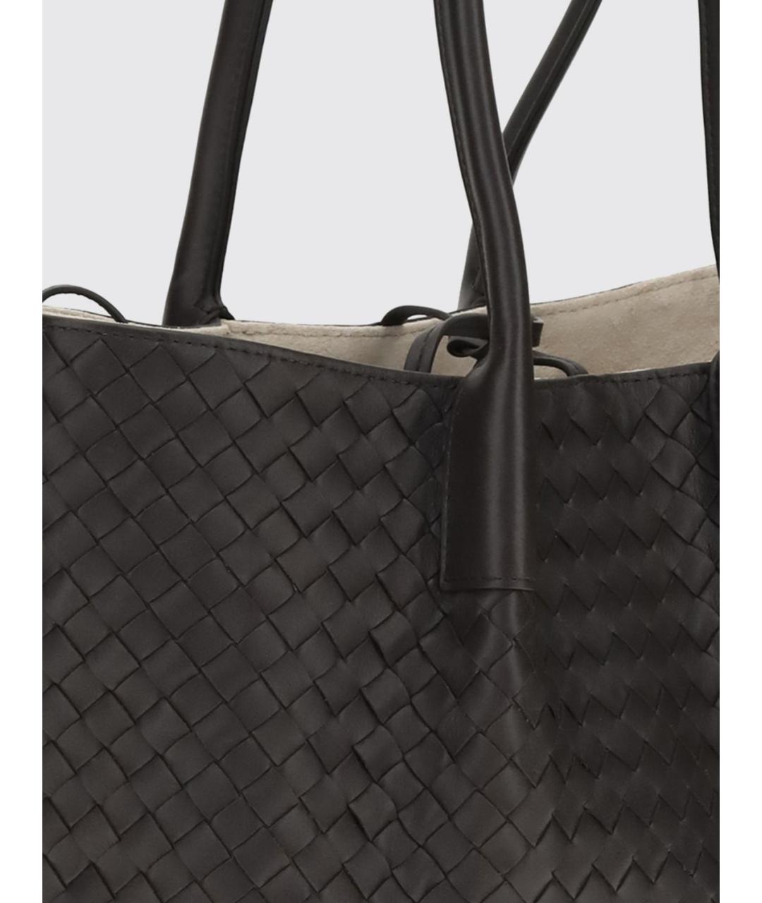 BOTTEGA VENETA Коричневая кожаная сумка тоут, фото 3