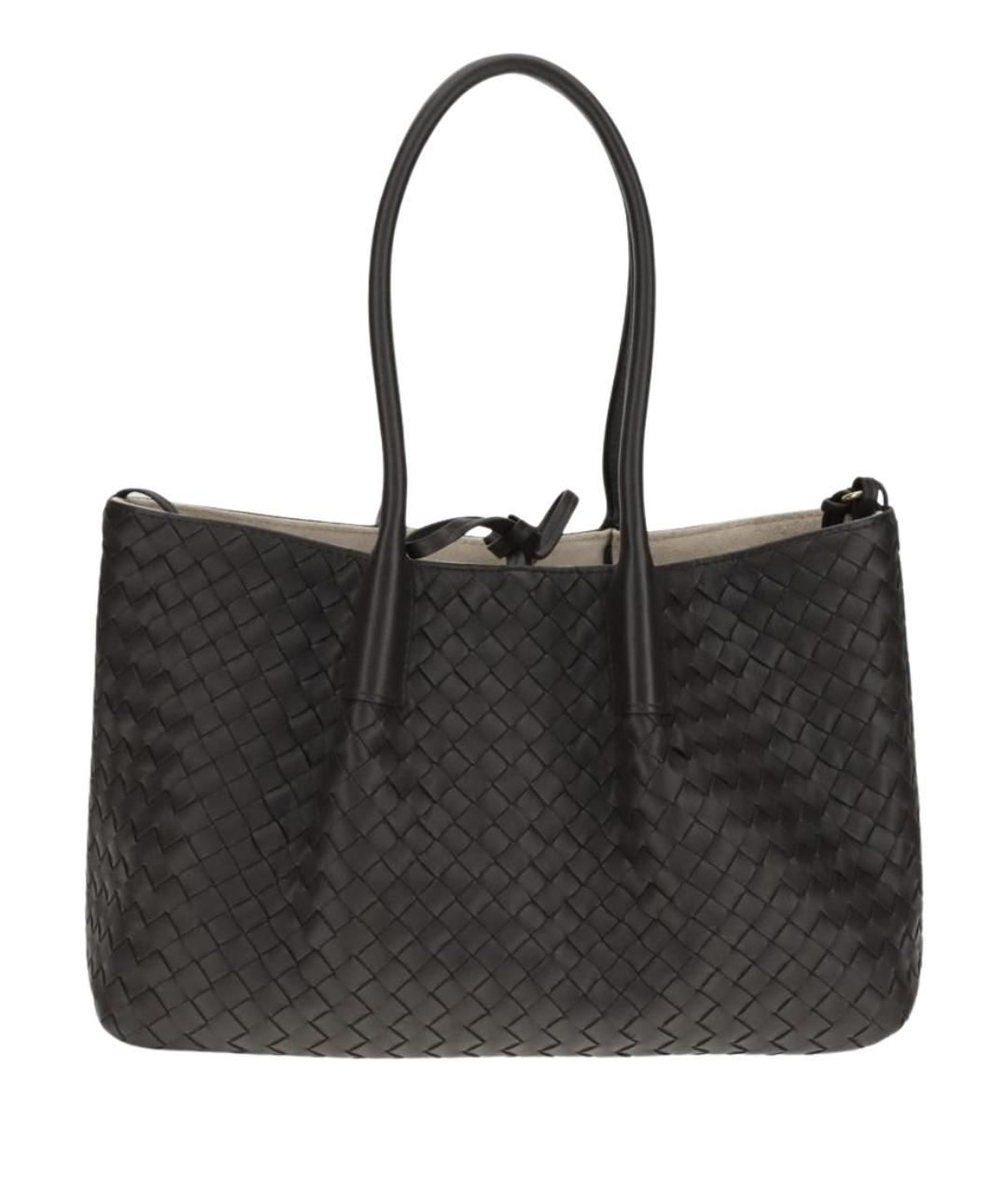 BOTTEGA VENETA Коричневая кожаная сумка тоут, фото 1