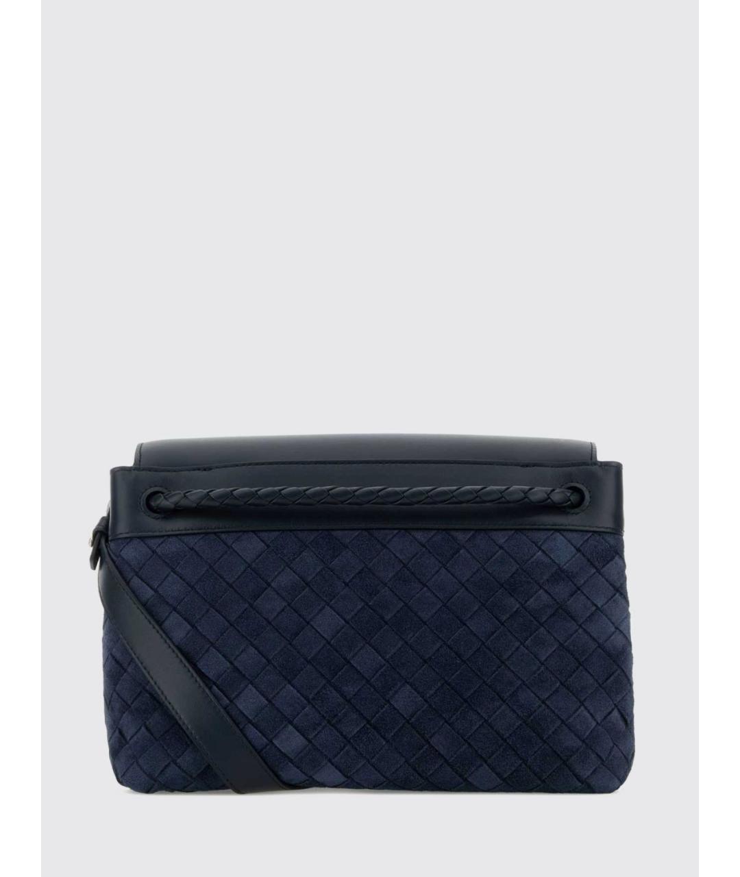 BOTTEGA VENETA Синяя замшевая сумка на плечо, фото 2