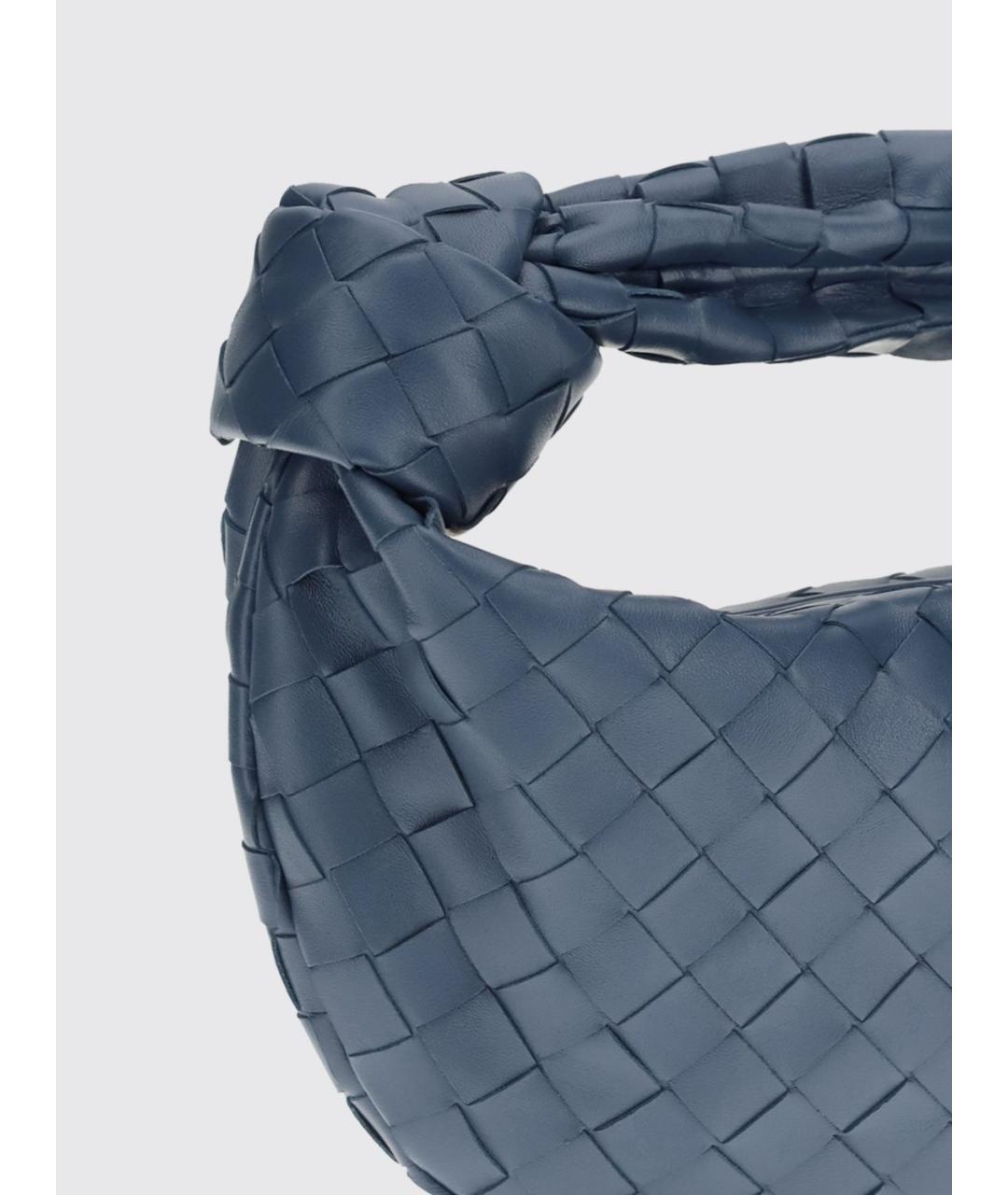 BOTTEGA VENETA Синяя кожаная сумка с короткими ручками, фото 3