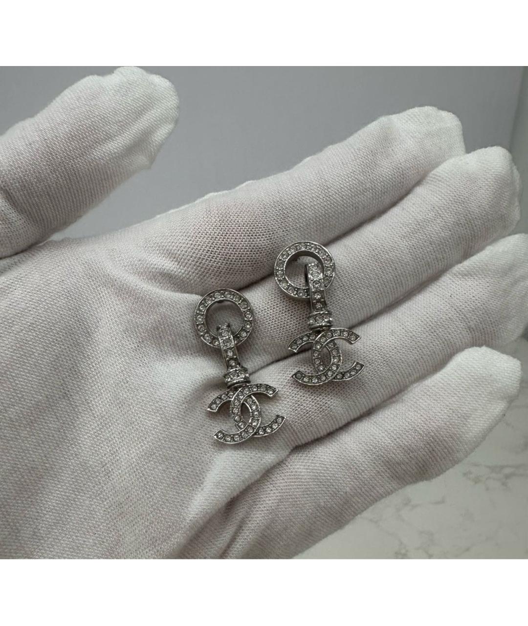 CHANEL Серебряные серьги, фото 3