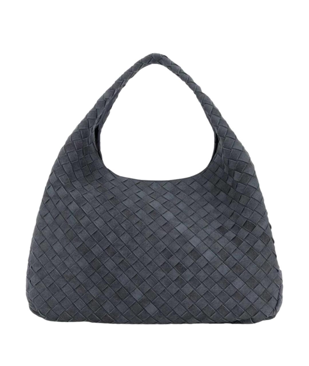 BOTTEGA VENETA Голубая замшевая сумка через плечо, фото 1