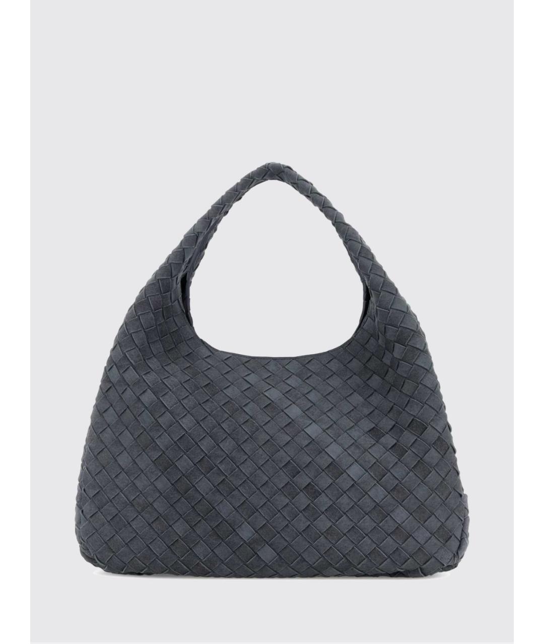 BOTTEGA VENETA Голубая замшевая сумка через плечо, фото 4